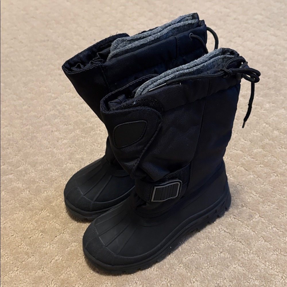 Thunderboots Boy’s Black Winter Weather Proof Boots. Youth Size 1.